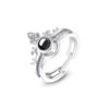 100 Languages I Love You Crown Projection Ring - N