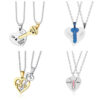 I Love You Heart Shaped Matching Key Chains Neckla