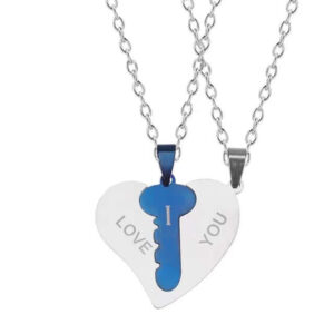 I Love You Heart Shaped Matching Key Chains Neckla
