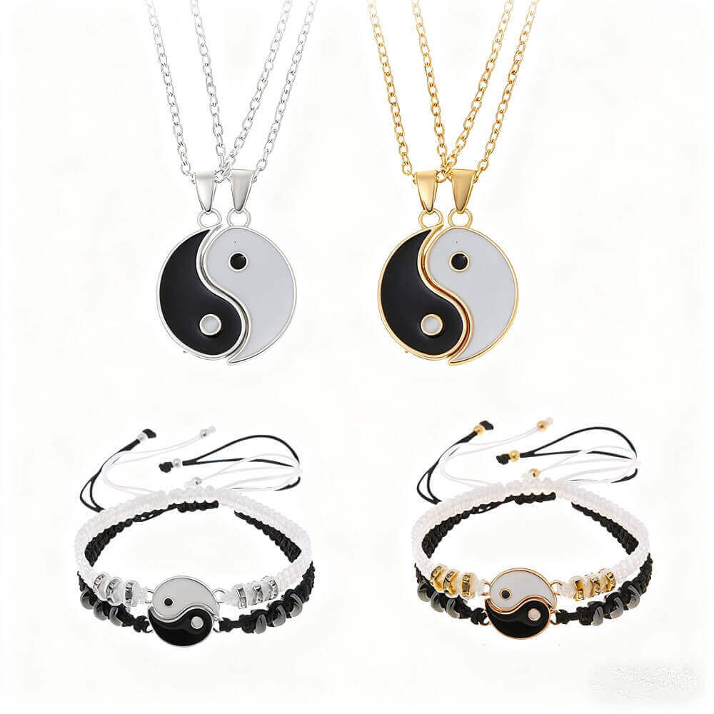 Yin Yang Necklace & Bracelet Set