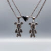 2 - Piece Cute Bear Friendship Necklaces with Magn