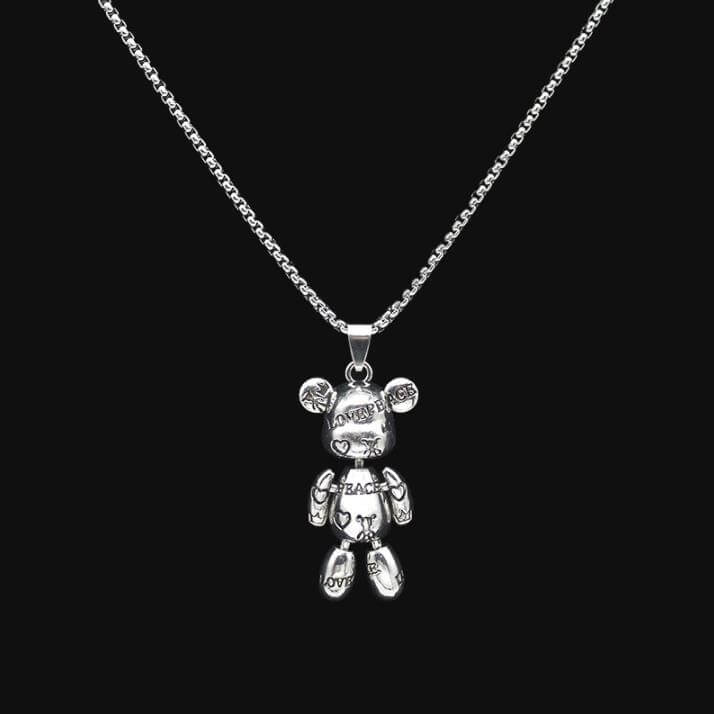 2 - Piece Cute Bear Friendship Necklaces with Magn
