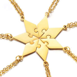 3-10 People Personalized Pizza Friendship Necklace