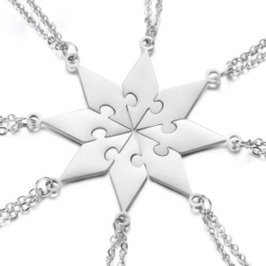 3-10 People Personalized Pizza Friendship Necklace