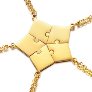 3-10 People Personalized Pizza Friendship Necklace