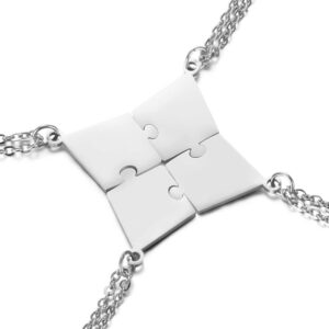 3-10 People Personalized Pizza Friendship Necklace