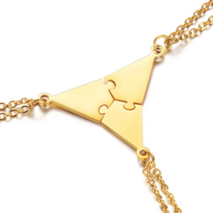 3-10 People Personalized Pizza Friendship Necklace