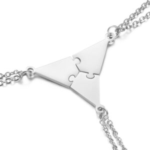3-10 People Personalized Pizza Friendship Necklace