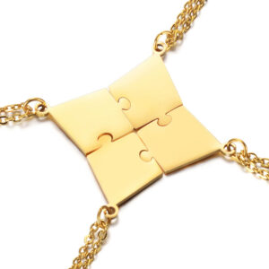 3-10 People Personalized Pizza Friendship Necklace