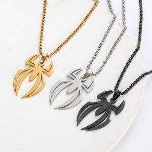 3-Color Spider Metal Necklaces – 3 Best Friends Ne