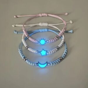 3 Person Best Friend Bracelets Sun Moon and Star