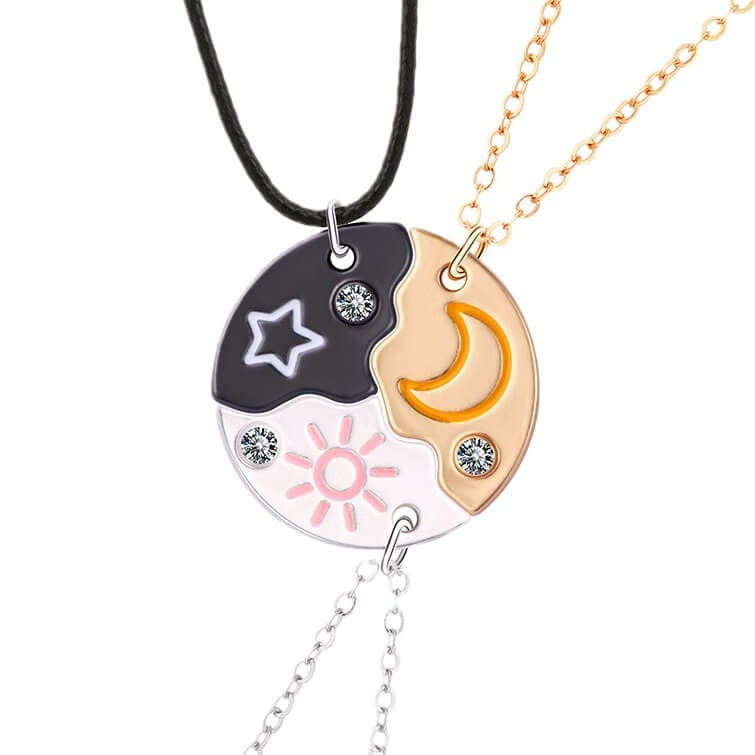 3 Best Friends Sun Moon and Star Pizza Friendship