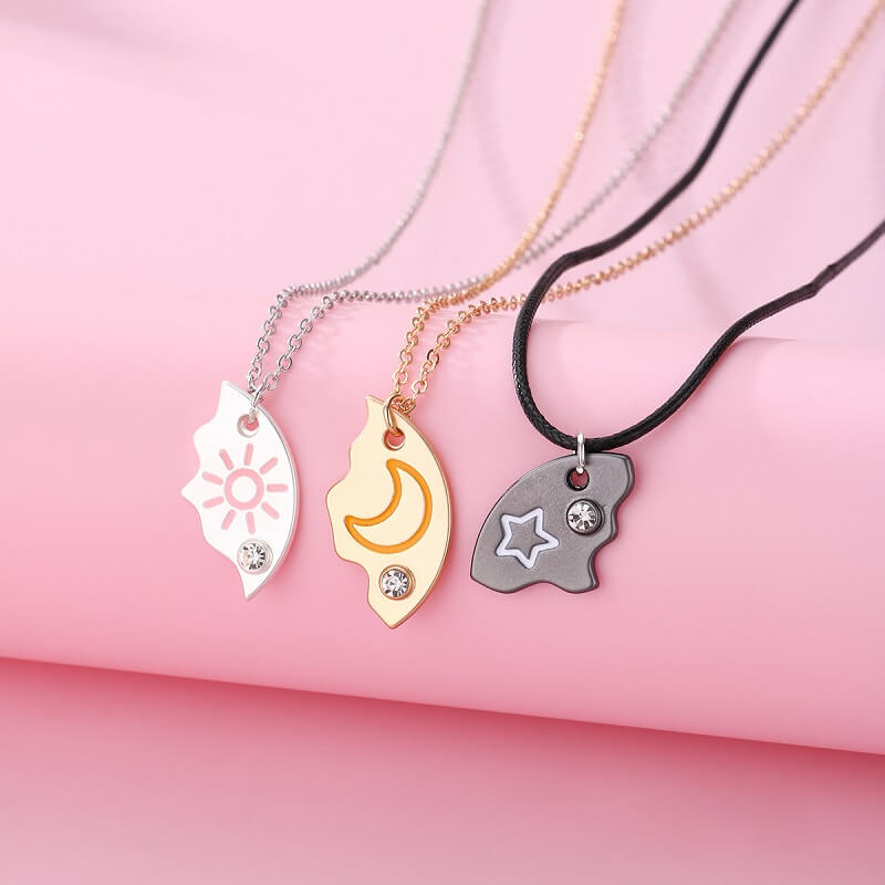 3 Best Friends Sun Moon and Star Pizza Friendship
