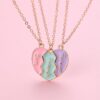 3pcs Best Friends Forever Necklace Magnetic