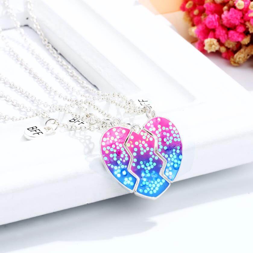 3 Person BFF Necklaces