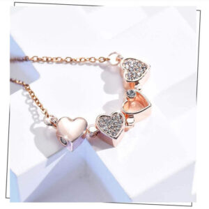 4 Clover Necklace Magnetic Heart Clover Necklace
