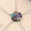 5PCS Whimsical Cartoon Magnetic Friendship Necklac