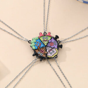 5PCS Whimsical Cartoon Magnetic Friendship Necklac
