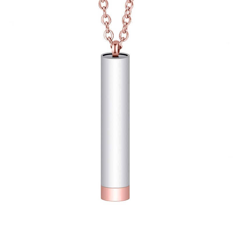 Adjustable 3D Pendant Necklace - Dual Engravings,