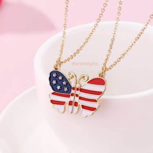 American BFF Butterfly Necklace 2 Pieces