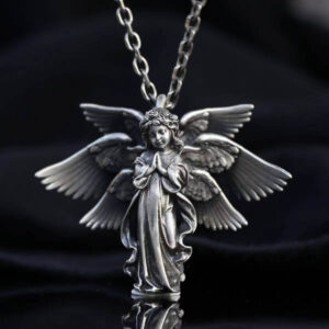 Angel Necklace Pendant Silver for Best friend