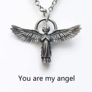Angel Necklace Pendant Silver for Best friend