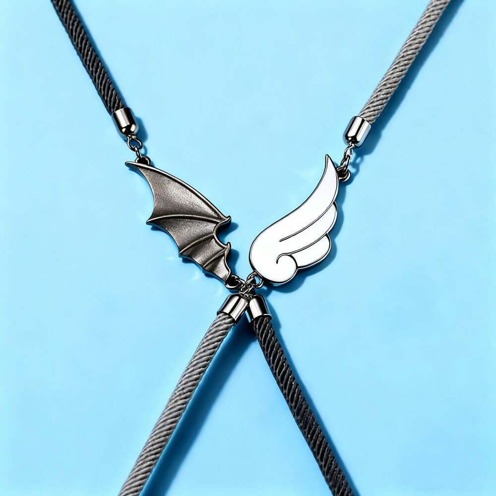 Angel & Demon Wing Couple Bracelets - Romantic Con