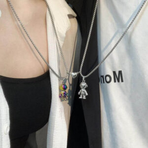 Astronaut Magnetic Distance Necklace