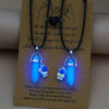 BFF Glow-in-the-Dark Hexagonal Necklaces Magnetic
