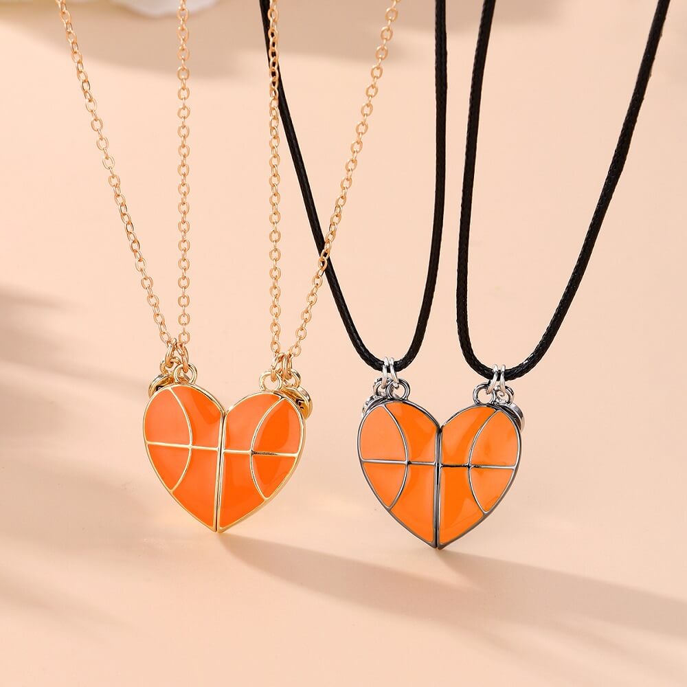Two-piece Basketball BFF Necklaces