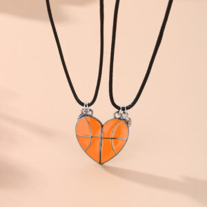 Two-piece Basketball BFF Necklaces