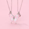 Best Friend Butterfly Magnetic Necklace for Two