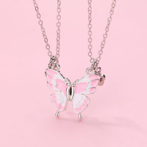 Best Friend Butterfly Magnetic Necklace for Two
