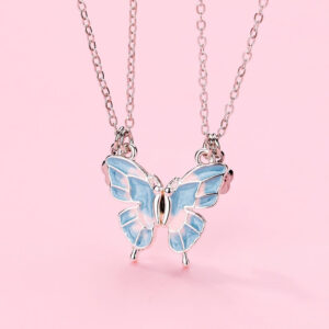 Best Friend Butterfly Magnetic Necklace for Two