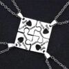 Four Pieces Best Friends Forever Necklace Set