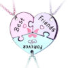 Best Friends Forever Friendship Necklace for 3 Peo
