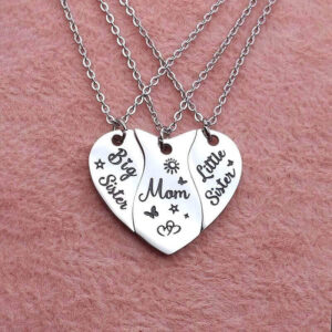 Big Sister - Mom - Little Sister - Matching Neckla