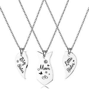 Big Sister - Mom - Little Sister - Matching Neckla