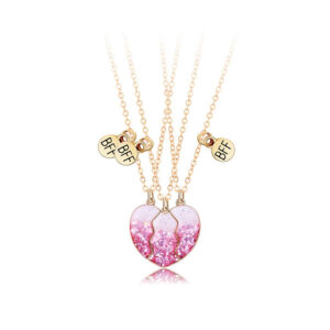 Bling Friendship Heart Magnetic Necklace for 3