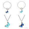 Butterfly Jewelry 4-Piece BFF Set (Necklaces + Bra