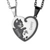 Personalised Matching Cat Necklace