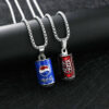 Cola Pepsi Chains Necklace 2pcs