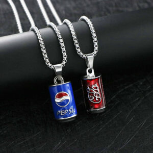 Cola Pepsi Chains Necklace 2pcs