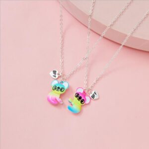 Cute Raccoon Shape Bestie Necklace
