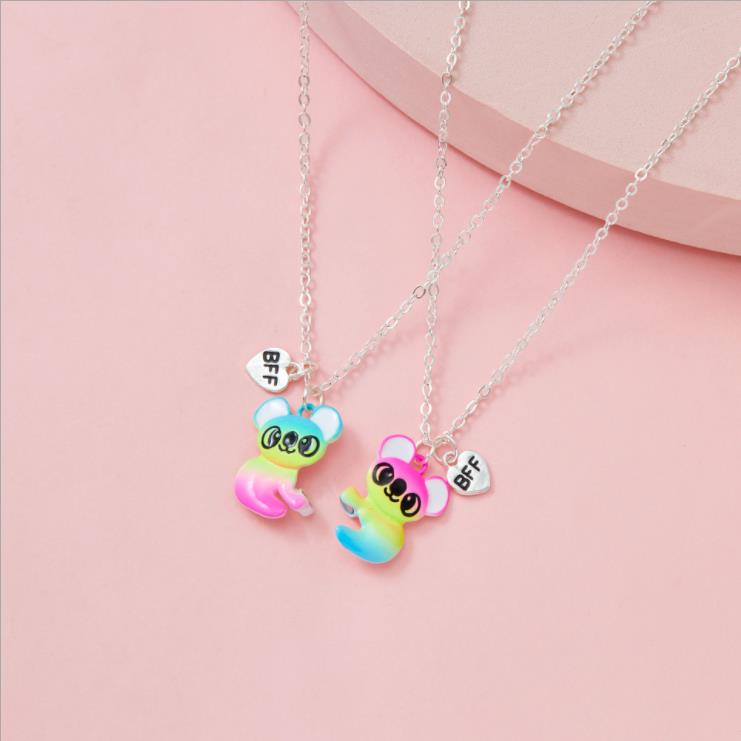 Cute Raccoon Shape Bestie Necklace