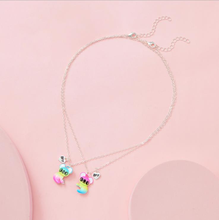 Cute Raccoon Shape Bestie Necklace