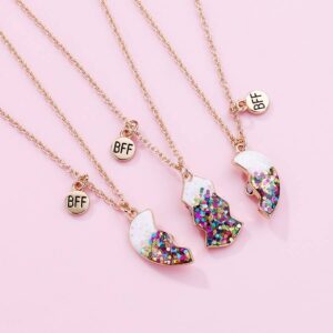 Colorful Magnetic Friendship Necklaces for 3