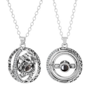 Cosmic Love Foldable Earth Couple Necklaces - 100 