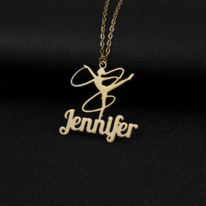 Custom Ballerina Name Necklace - Personalized Deli