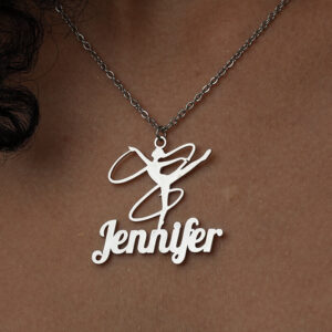 Custom Ballerina Name Necklace - Personalized Deli